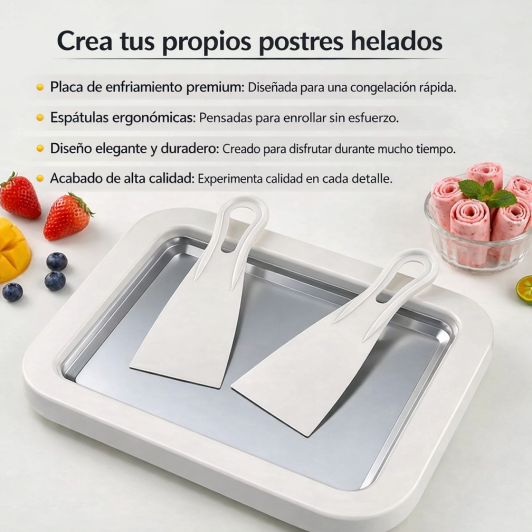 Maquina para hacer Helado Enrollado en Casa