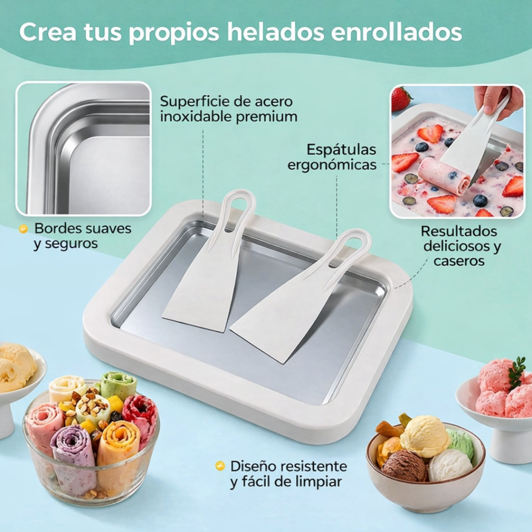 Maquina para hacer Helado Enrollado en Casa