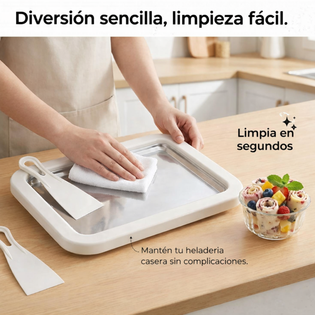 Maquina para hacer Helado Enrollado en Casa