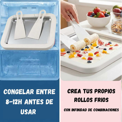 Maquina para hacer Helado Enrollado en Casa